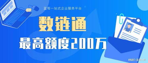 哪些城市可以申请数链通 额度多少